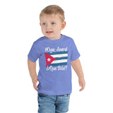 ¡Oye. Asere! ¿Que Bola? Cuban Themed Toddler Boy/Girl Short Sleeve Tee