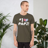 No. 1 Papi! | Father’s Day Shirt for Papa | Cuba Themed Short-Sleeve T-Shirt | Gift | Funny | Humorous