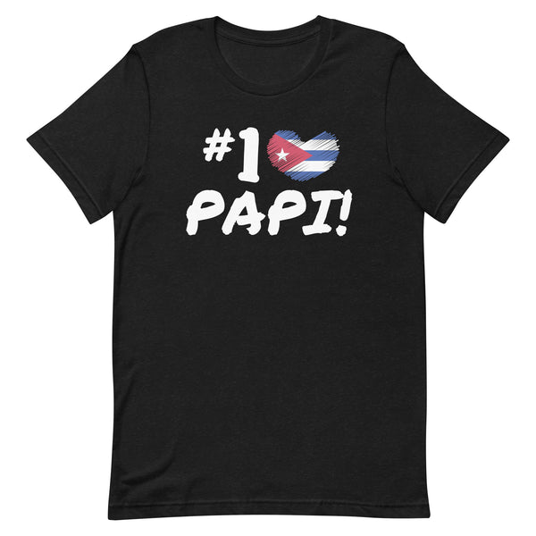 No. 1 Papi! | Father’s Day Shirt for Papa | Cuba Themed Short-Sleeve T-Shirt | Gift | Funny | Humorous